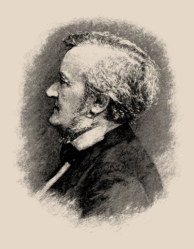 Richard Wagner zeneszerző portréja 1813-1883, 1900-1910-es évek. alkotó: Karl Wilhelm Diefenbach