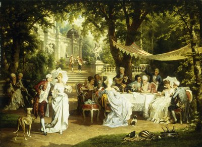 A kerti parti, alkotó: Karl or Carl the Younger Schweninger
