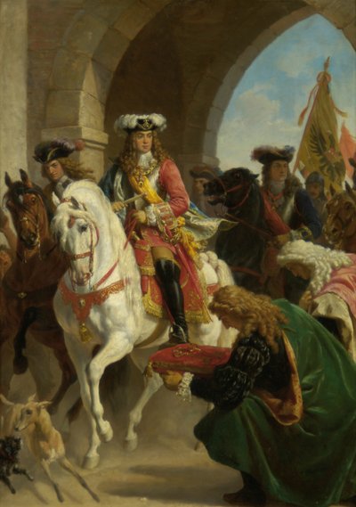 Károly bejegyzése III. Madridban 1710 alkotó: Karl von Blaas