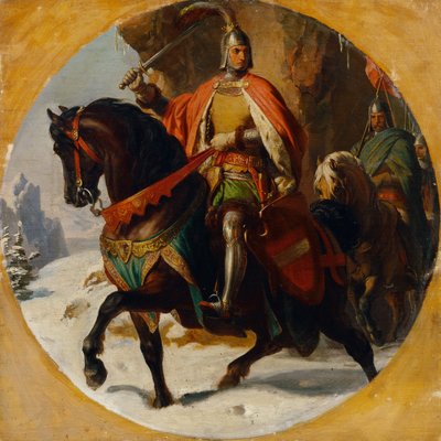 I. Albrecht hadjárata a Semming felett 1292 alkotó: Karl von Blaas