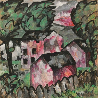 Táj, 1911. alkotó: Kazimir Severinovich Malevich