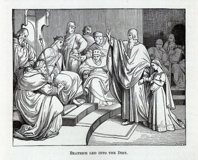 Beatrice bevezette a diétát, 1882 alkotó: Kaspar Oertel