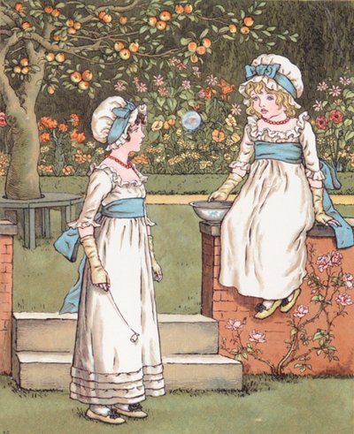 Buborékok (színes litográfia) alkotó: Kate (after) Greenaway