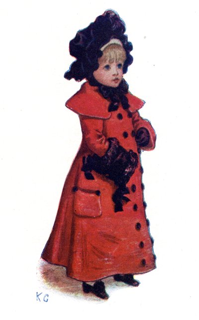Kate Greenaway "karácsonyi képeslapjai". alkotó: Kate Greenaway