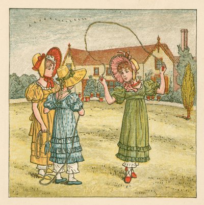 Lányok ugráló alkotó: Kate Greenaway