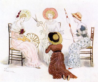 "Kate Greenaway a sorsok előtt" alkotó: Kate Greenaway