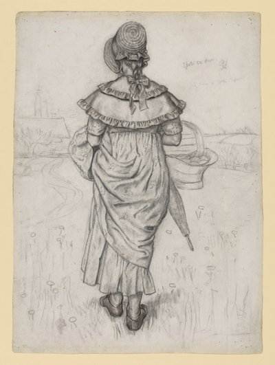 Tanulmány az „Under the Window” című műhöz alkotó: Kate Greenaway