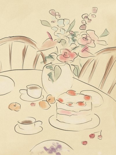 Tea és rózsák alkotó: Katharina Puritscher
