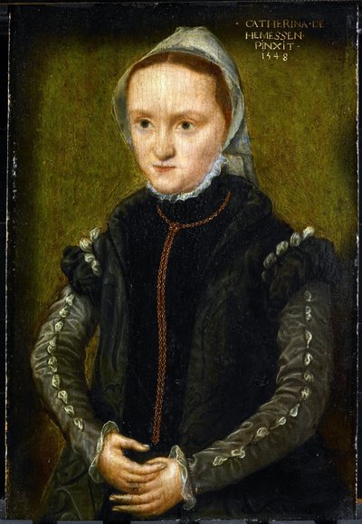 Női portré, valószínűleg önarckép alkotó: Katharina van Hemessen
