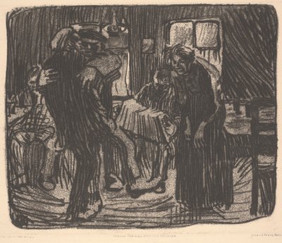Hamburg Tavern, vagy Pub Hamburger alkotó: Käthe Kollwitz