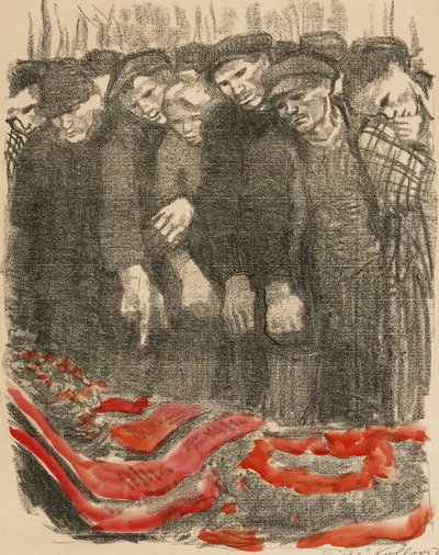 Marzfriedhof, 1913 alkotó: Käthe Kollwitz