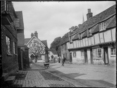 Church Street, Princes Risborough, Wycombe, Buckinghamshire, 1918.06.01. (f/w fotó) alkotó: Katherine Jean Macfee