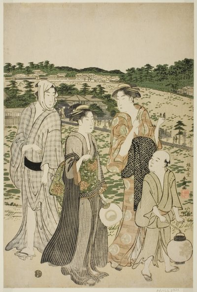 Benten Sh Line tagja Shinobaz Pond alkotó: Katsukawa Shuncho