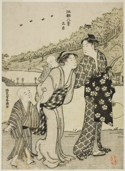 Shinobazu-tó, a "Nyolc nézet Edoról (Koto hakkei)" sorozatból alkotó: Katsukawa Shuncho