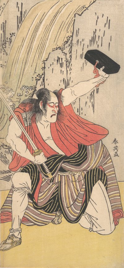 A színész Ichikawa Komazo II, mint egy karddal felfegyverzett ember, 1789. alkotó: Katsukawa Shun