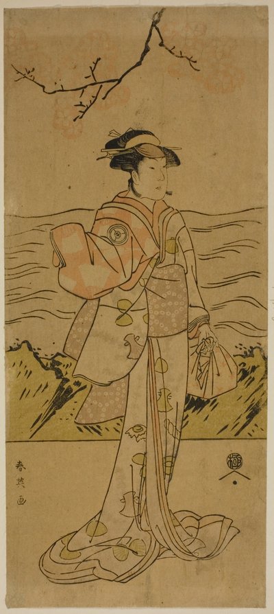 Iwai Kiyotaro II színész alkotó: Katsukawa Shun