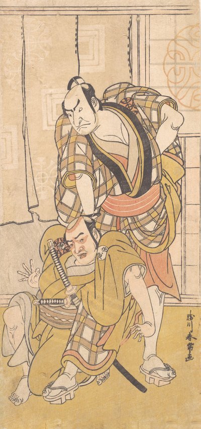 Jelenet egy színdarabból, kb. 1780. alkotó: Katsukawa Shunjo