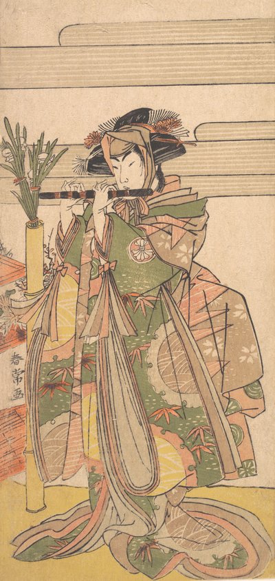 A harmadik Segawa Kikunojo nőként, kb. 1780. alkotó: Katsukawa Shunjo