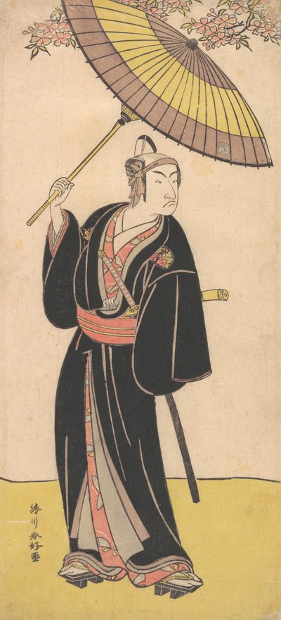 Ichikawa Monosuke III in the Role of the Otokodate Sukeroku, ca. 1786.  alkotó: Katsukawa Shunko