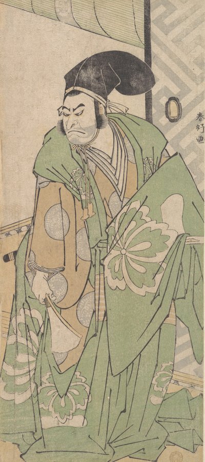 Az első Nakamura Nakazo Ko no Moronao szerepében, 1786. június. alkotó: Katsukawa Shunko