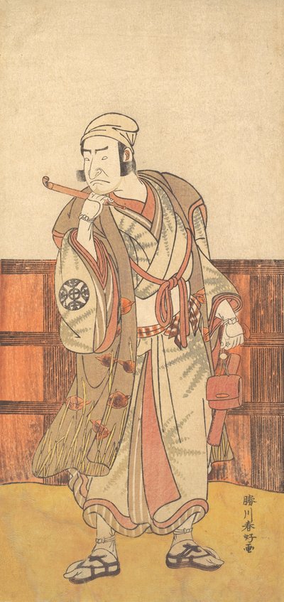 Az első Nakamura Nakazo Shimada no Hachizo szerepében, 1783. április. alkotó: Katsukawa Shunko