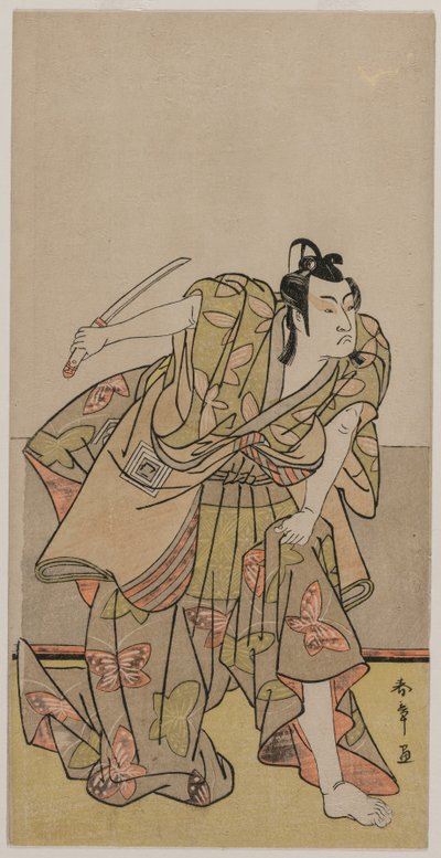Ichikawa Monnosuke Good s Amikor ős voltam, kb. 1770-es évek. alkotó: Katsukawa Shunsho