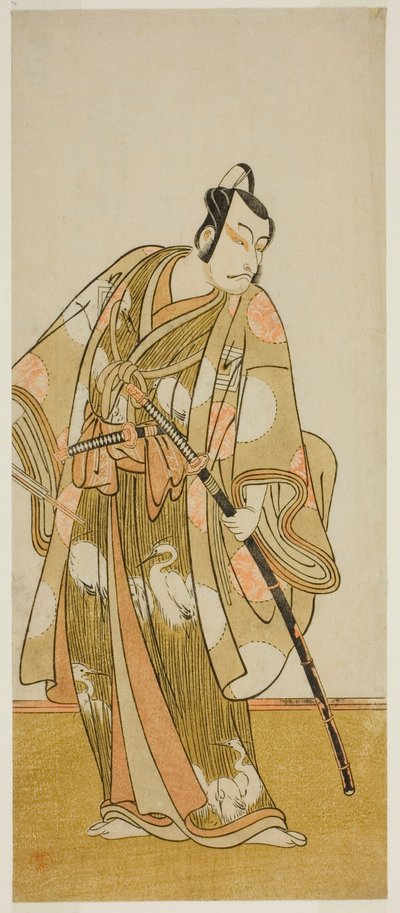 A színész Ichikawa Danjuro V azonosítatlan szerepben alkotó: Katsukawa Shunsho