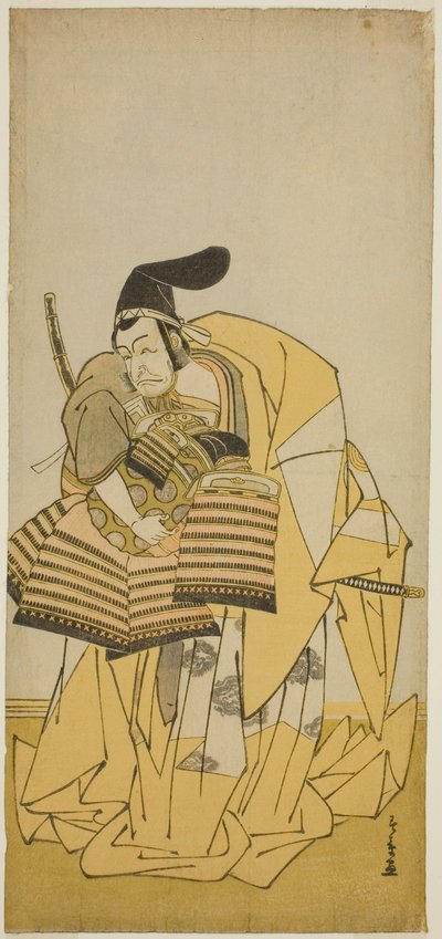 Ichikawa Grape Dye Jó mint Kusudo Saemon Suketsune Te Pay Camry Az ősökhöz kapcsolódó szavak, Perfor Med At Te Ichimura Te Ichimura Te First Month, 1776 alkotó: Katsukawa Shunsho