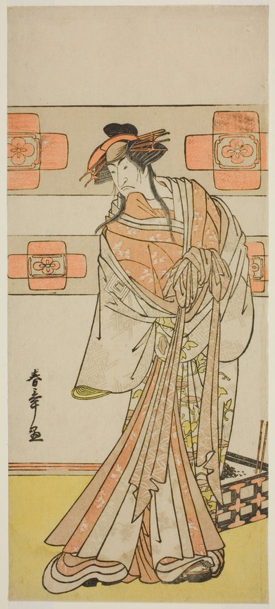 II. Ichikawa Monnosuke színész, mint a renegát szerzetes Seigen szelleme az Edo no Hana Mimasu Soga című darabban, a Nakamura Színházban a második hónapban, 1783 alkotó: Katsukawa Shunsho