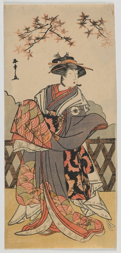 IV. Iwai Hanshiro színész, Edo-korszak, 1780-as évek vége (színes fatömbnyomat) alkotó: Katsukawa Shunsho