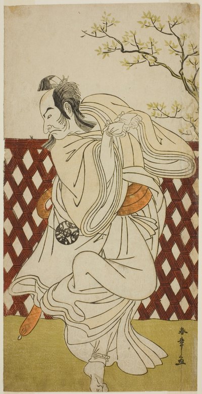 I. Nakamura Nakazo színész Sakon-gitsune szerepében a Hana-zumo Genji Hiiki című darabban, a Nakamura Színházban a tizenegyedik hónapban, 1775 alkotó: Katsukawa Shunsho