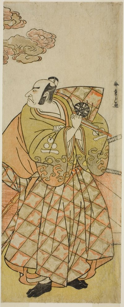 I. Nakamura Nakazo színész Watanabe no Tsuna szerepében a Shitenno Tonoi no Kisewata című darabban, a Nakamura Színházban a tizenegyedik hónapban, 1781 alkotó: Katsukawa Shunsho