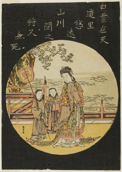A kínai halhatatlan Seiobo (C: Xi Wang Mu, a Nyugat királynője) alkotó: Katsukawa Shunsho