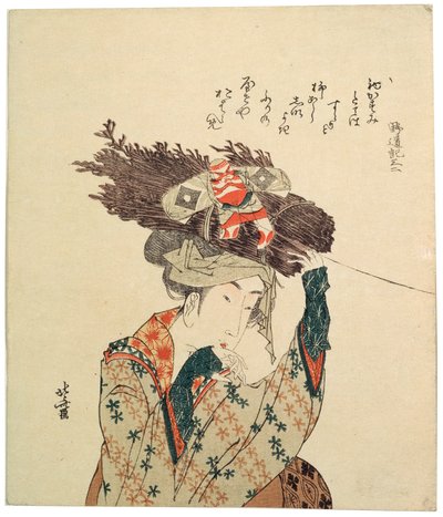 Egy oharai lány, 1806-1815. alkotó: Katsushika Hokusai
