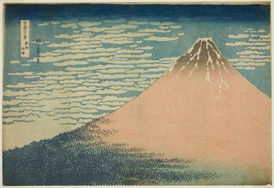 Enyhe szellő egy szép napon (Gaifu kaisei), a "Harminchat kilátás a Fudzsi-hegyre (Fugaku sanjurokkei)" sorozatból alkotó: Katsushika Hokusai