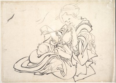 Egy nő és egy csecsemő alkotó: Katsushika Hokusai