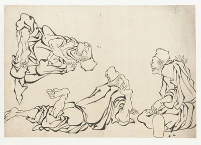 Egy szakecsata, 18. század vége-19. század eleje. alkotó: Katsushika Hokusai