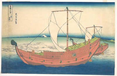 A Kazusa partjainál (Kazusa no kairo), a „A Fuji-hegy harminchat látképe” (Fugaku sanjūrokkei) című sorozatból alkotó: Katsushika Hokusai