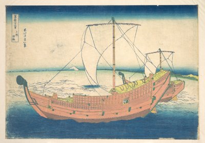 A Kazusa partjainál (Kazusa no kairo), a „A Fuji-hegy harminchat látképe” (Fugaku sanjūrokkei) című sorozatból alkotó: Katsushika Hokusai