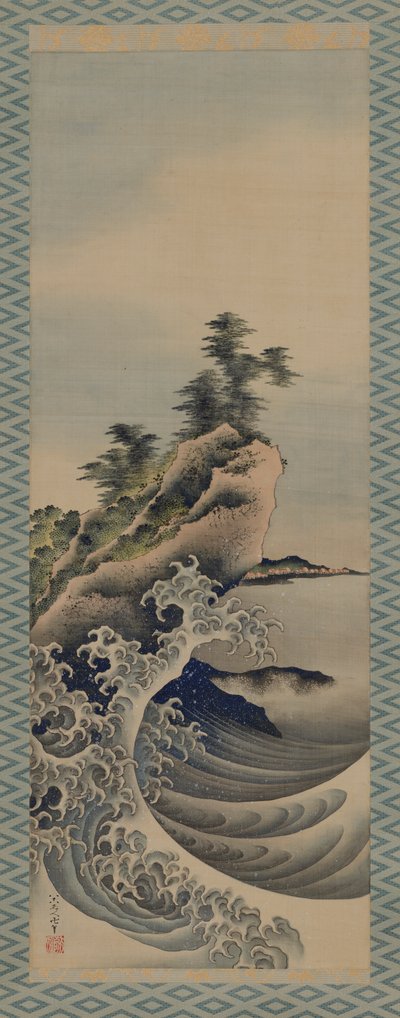Breaking Waves, Edo-korszak, 1847. alkotó: Katsushika Hokusai