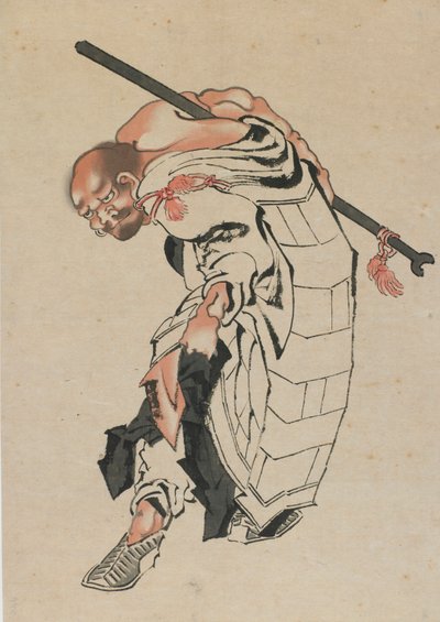 Buddhista figura, 18. század vége-19. század eleje. alkotó: Katsushika Hokusai
