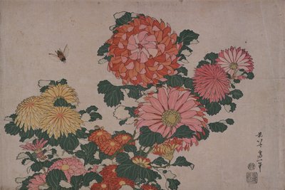 Krizantémok és lószúnyog alkotó: Katsushika Hokusai