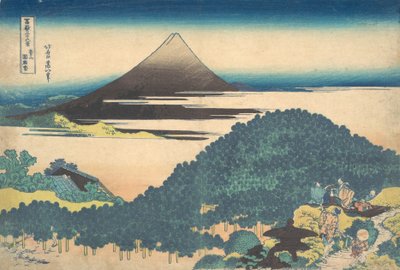 Cushion Pine Aoyama Aoyama enza no matsu, a Thirty-six Views of ... sorozatból, kb. 1830-32. alkotó: Katsushika Hokusai
