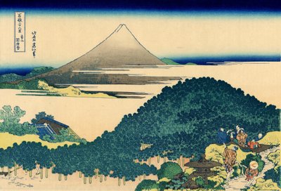 Párnafenyő: Aoyama, Edo, 1830 körül (fatömbnyomat) alkotó: Katsushika Hokusai