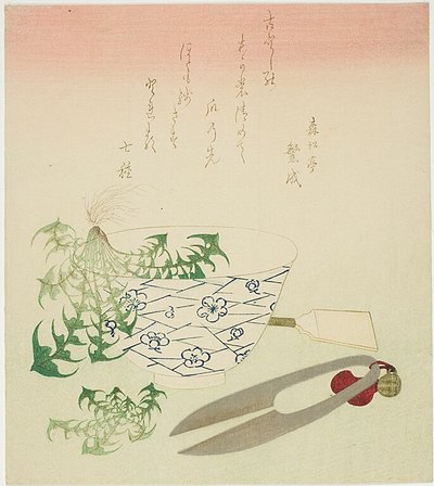 Pitypang az új évre alkotó: Katsushika Hokusai