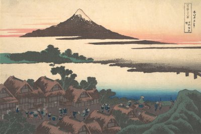 Hajnal Isawánál Kai tartományban Koshu Isawa no akatsuki, a Harminchat... sorozatból, kb. 1830-32. alkotó: Katsushika Hokusai