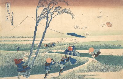 Ejiri Suruga tartományban Sunshu Ejiri, a Thirty6 Views of Mount ... sorozatból, kb. 1830-32. alkotó: Katsushika Hokusai