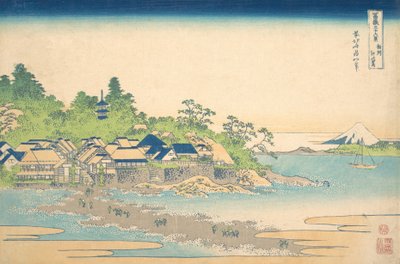Enoshima Sagami tartományban, Soshu Enoshima, a Thirty-six Views of M... sorozatból, kb. 1830-32. alkotó: Katsushika Hokusai