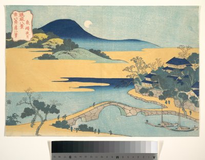 Esti hold Izumizakiban (Izumizaki yagetsu), a „A Ryūkyū-szigetek nyolc látképe” (Ryūkyū hakkei) című sorozatból alkotó: Katsushika Hokusai