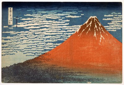 Fuji; Hegyek tiszta időben; 1831; a 
